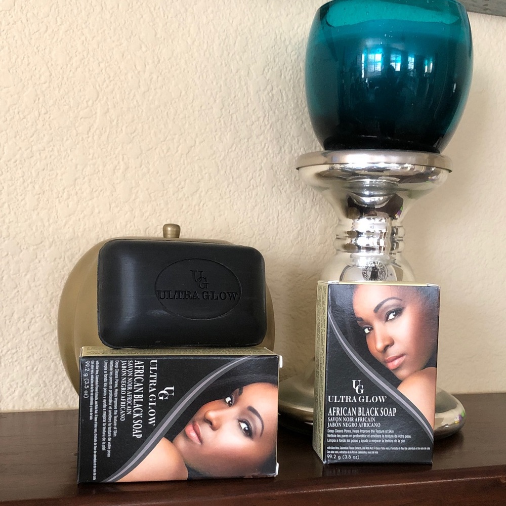 Ultra Glow® African Black Soap set of 2